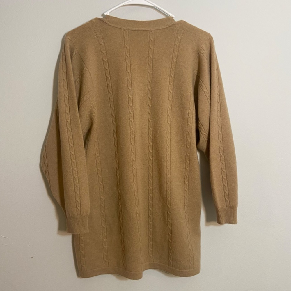 House of Cashmere Cardigans bundle of two tan and gray cardigan 100& cashmere - Picture 3 of 13
